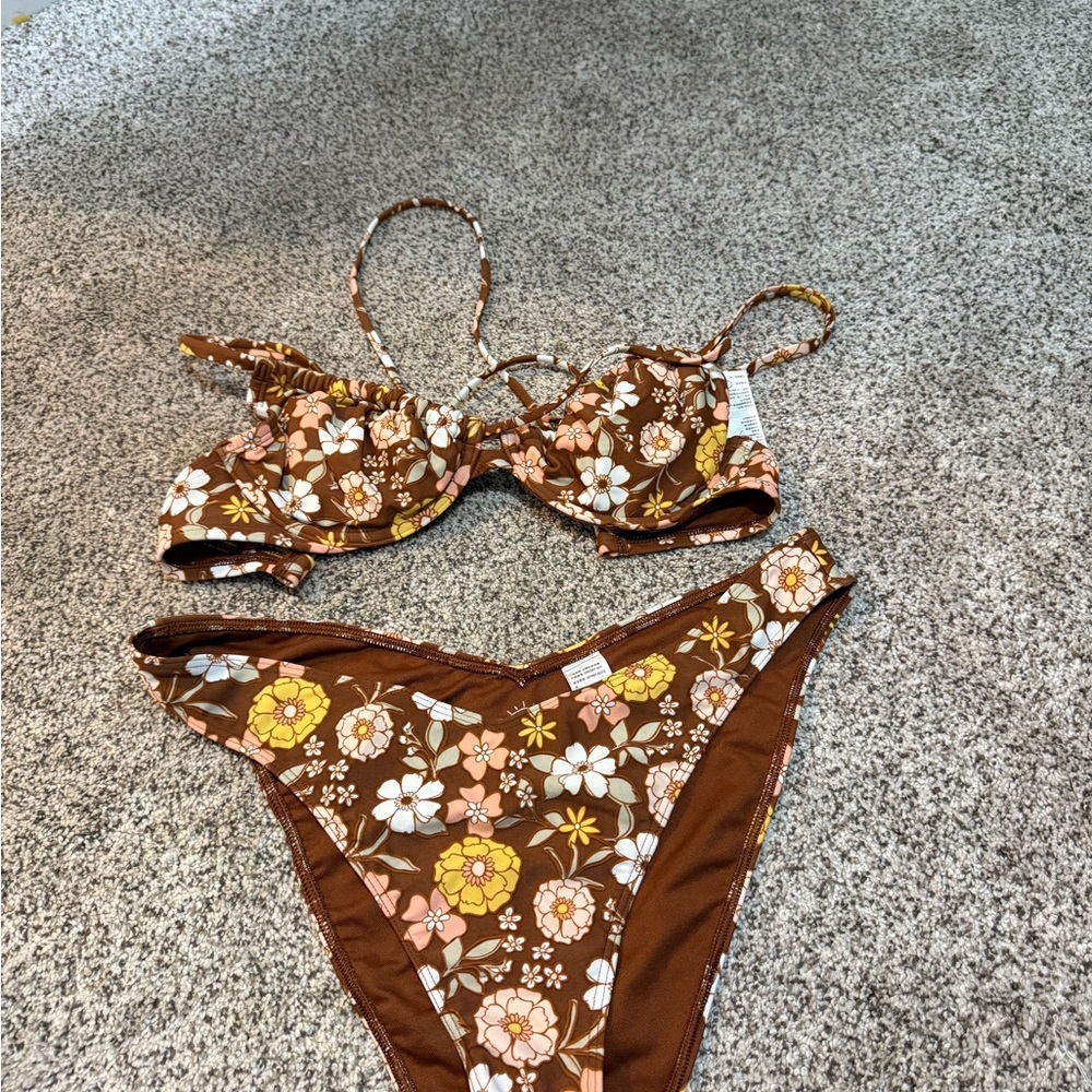 Hollister Brown Bikini Set